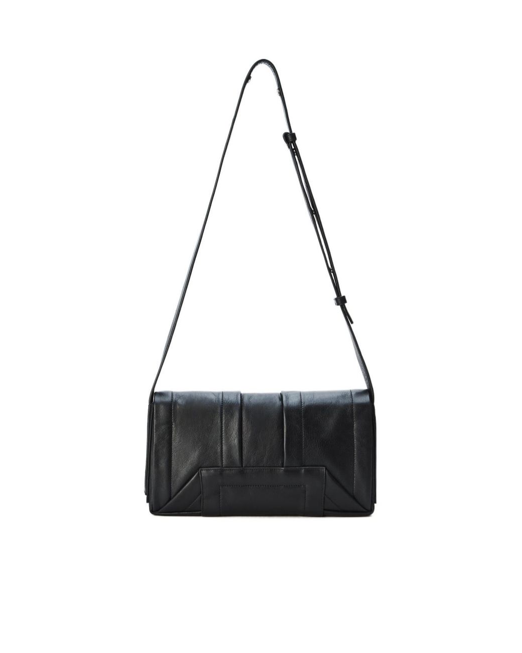 Alexander Wang Black Pack Flap Medium Crossbody Bag