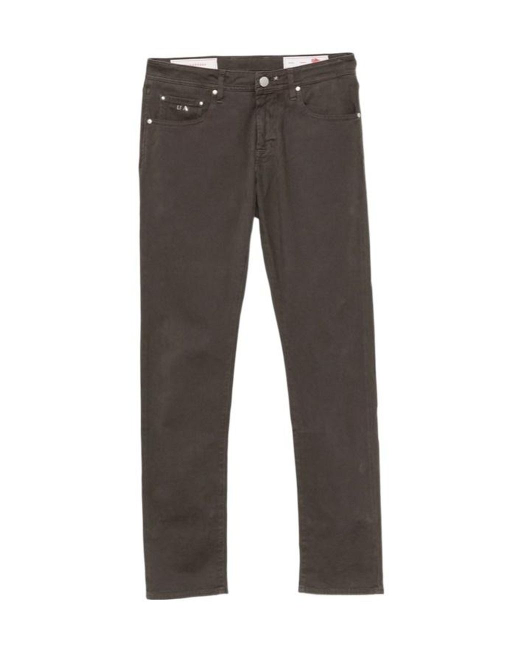 Tramarossa Gray Casual Trousers With Belt Loops for men