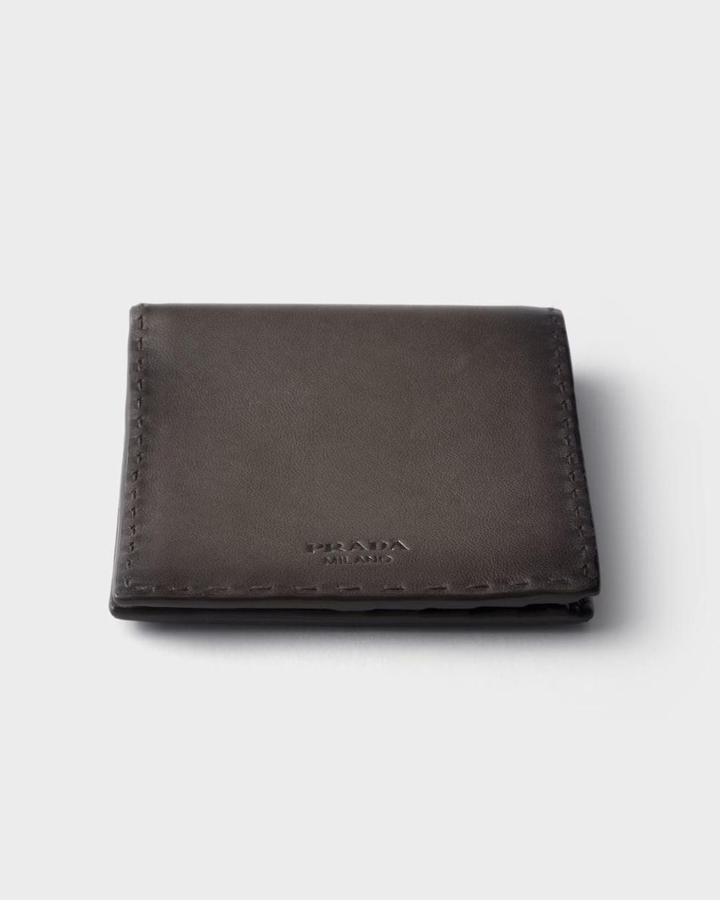 Prada Multicolor Antiqued Leather Wallet for men