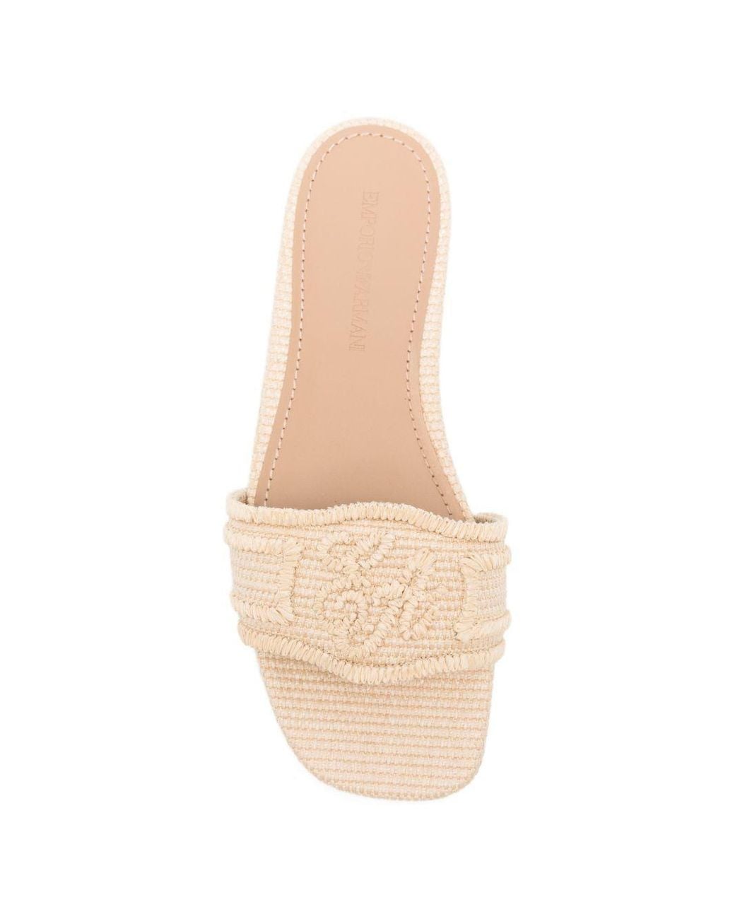 Emporio Armani Natural Woven Sandals