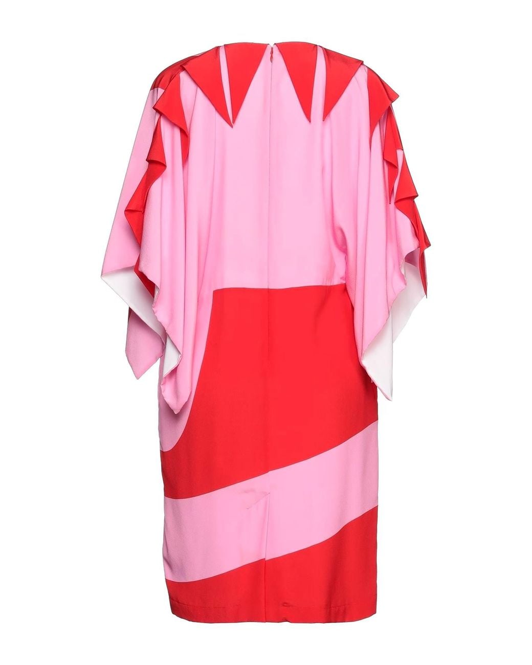 Burberry Red Two-Tone Patchwork Dress