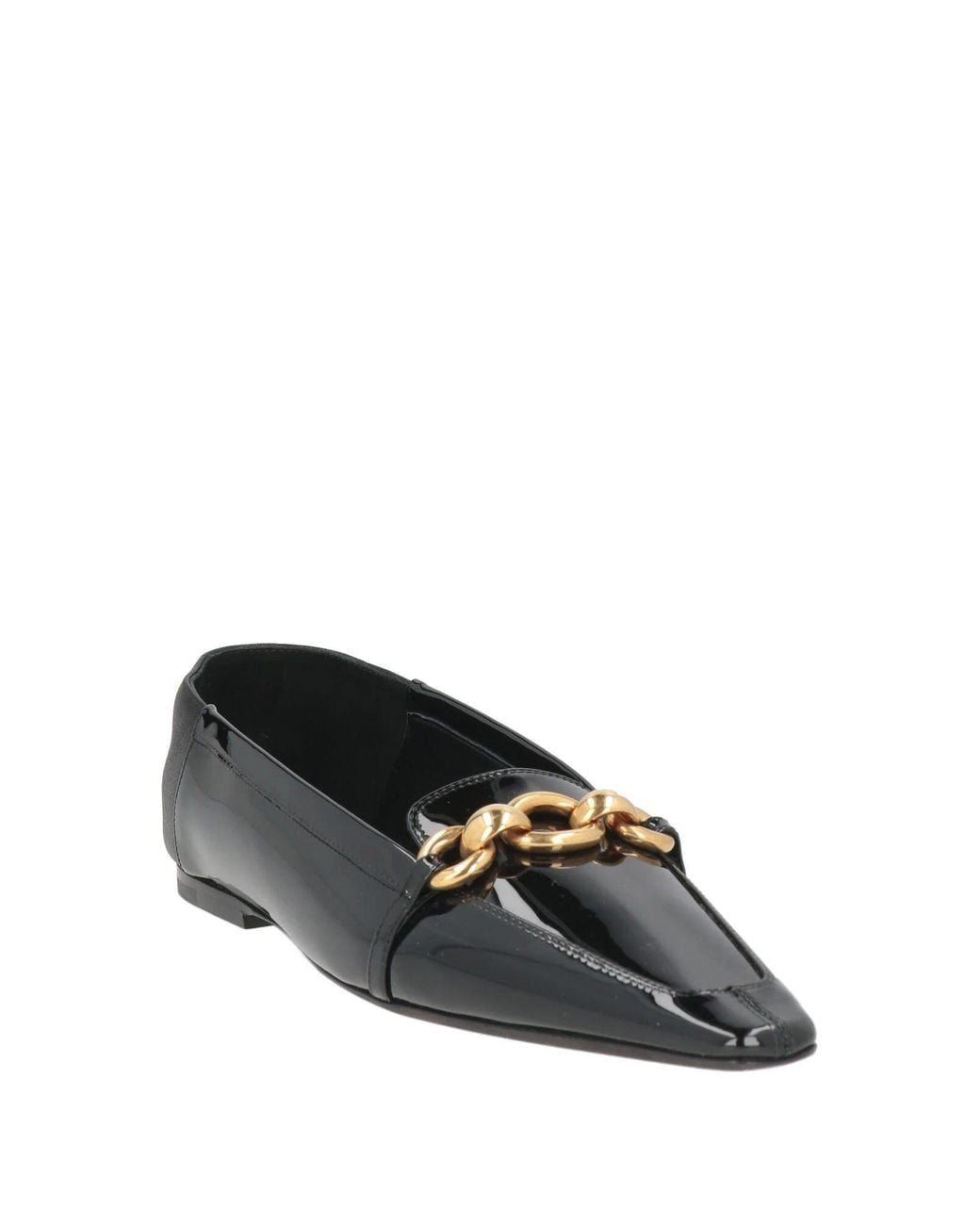 Saint Laurent Black Glossy Leather Loafers