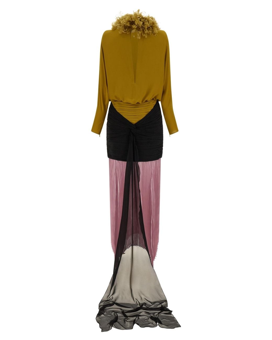 Valentino Multicolor Long-Sleeved Dress