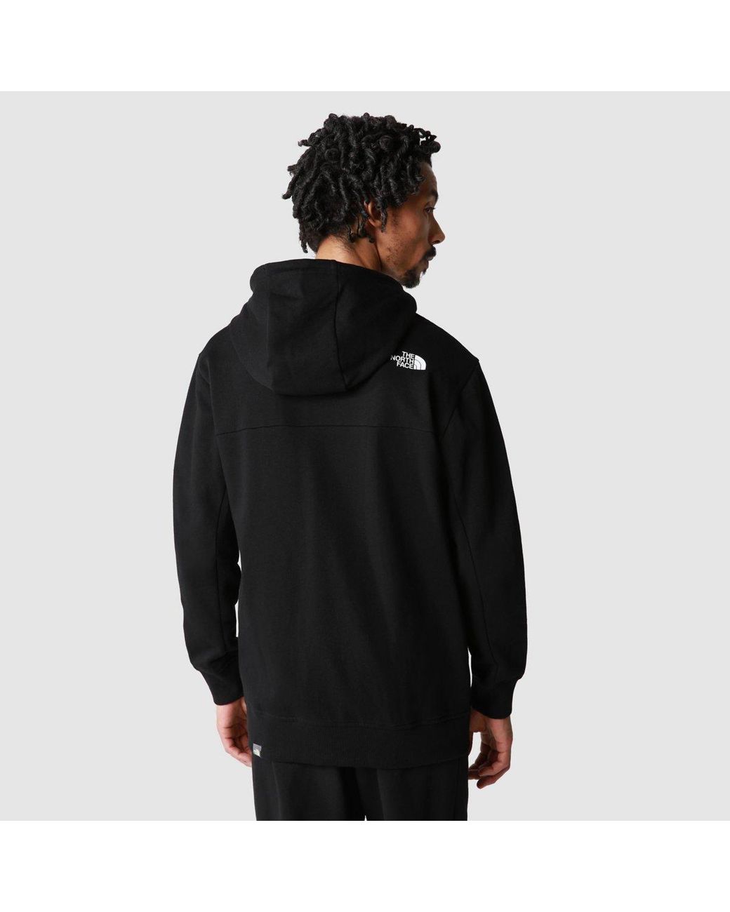 The North Face Black Logo-Print Zip-Up Hoodie for men