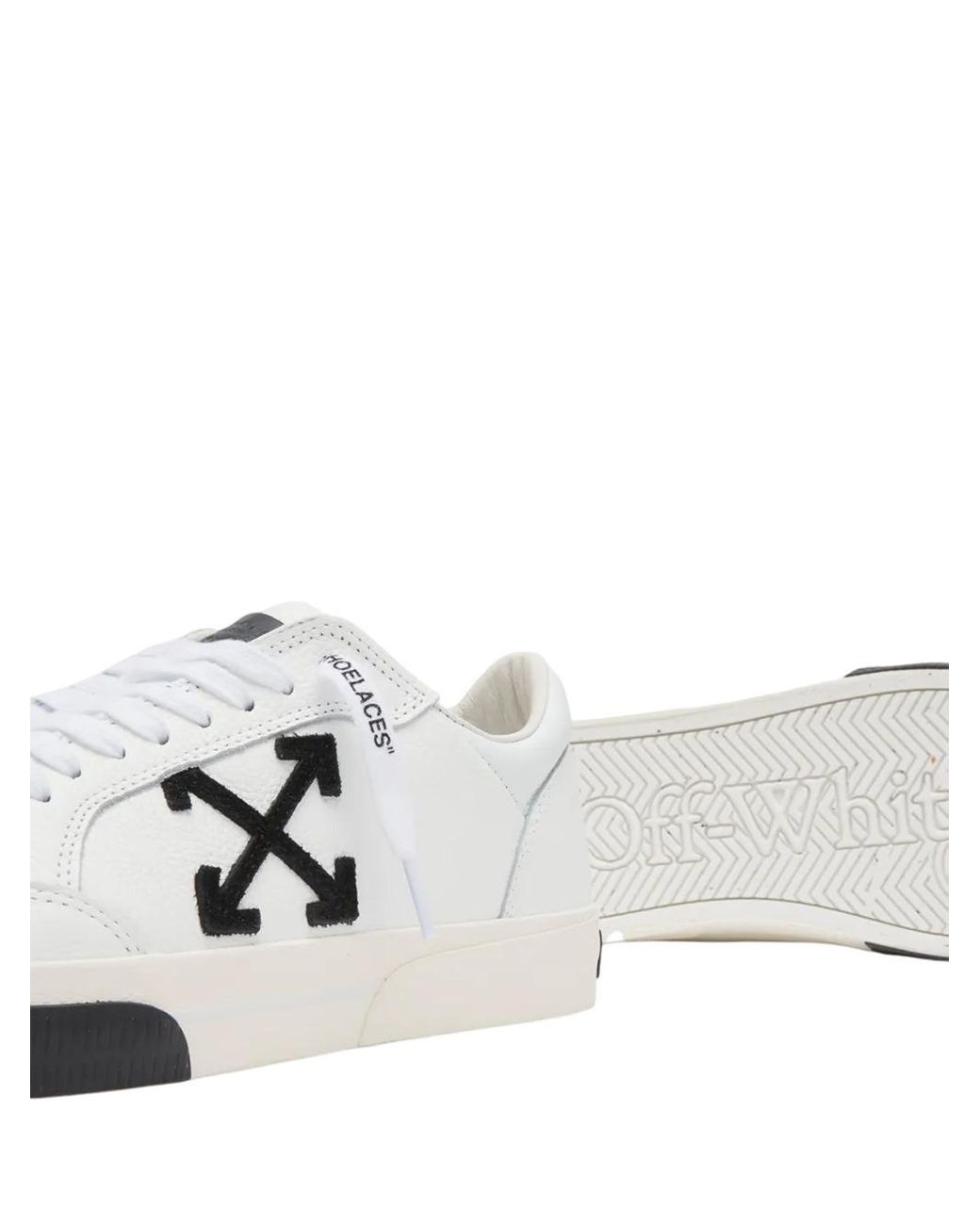 Off-White c/o Virgil Abloh White New Low Vulcanized Lace-Up Sneakers