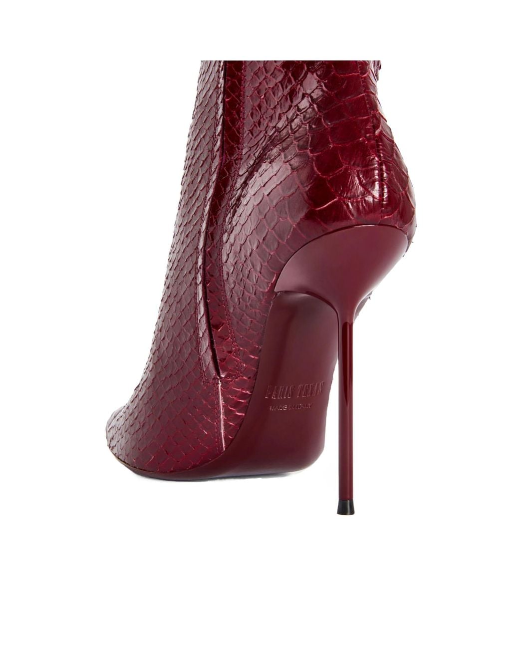 Paris Texas Red Lidia 105 Embossed Knee-High Boots