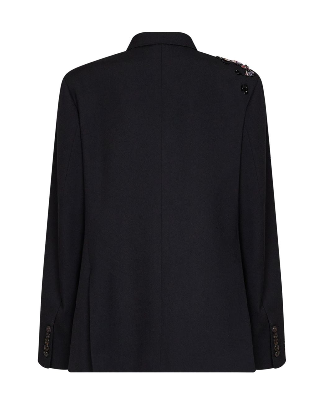 Dries Van Noten Black Double-Breasted Jacket