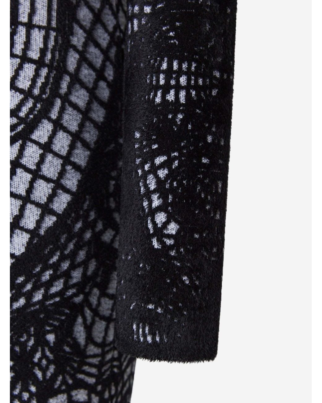Balmain Black Printed Knitted Dress