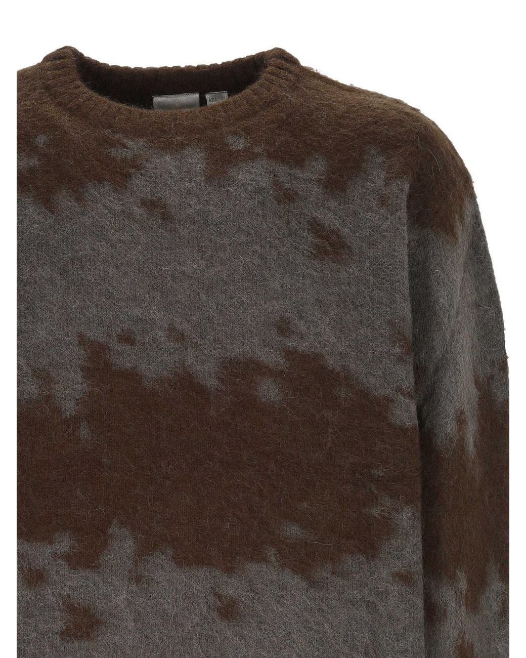Gramicci Brown Splatter Knit Sweater for men