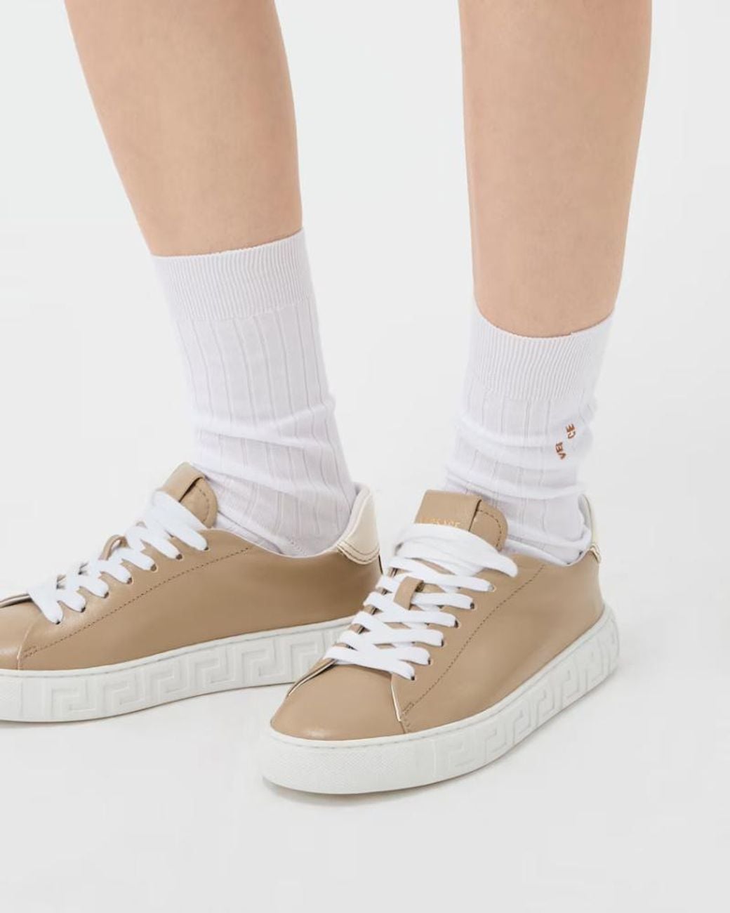 Versace Multicolor Leather Sneakers