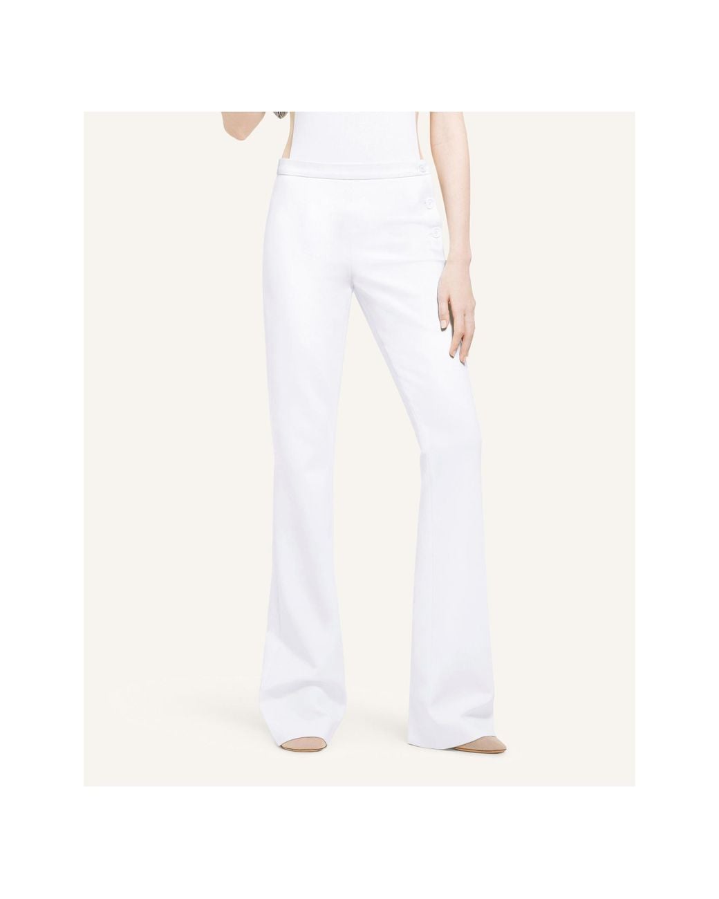 Courreges White Oblique Trousers
