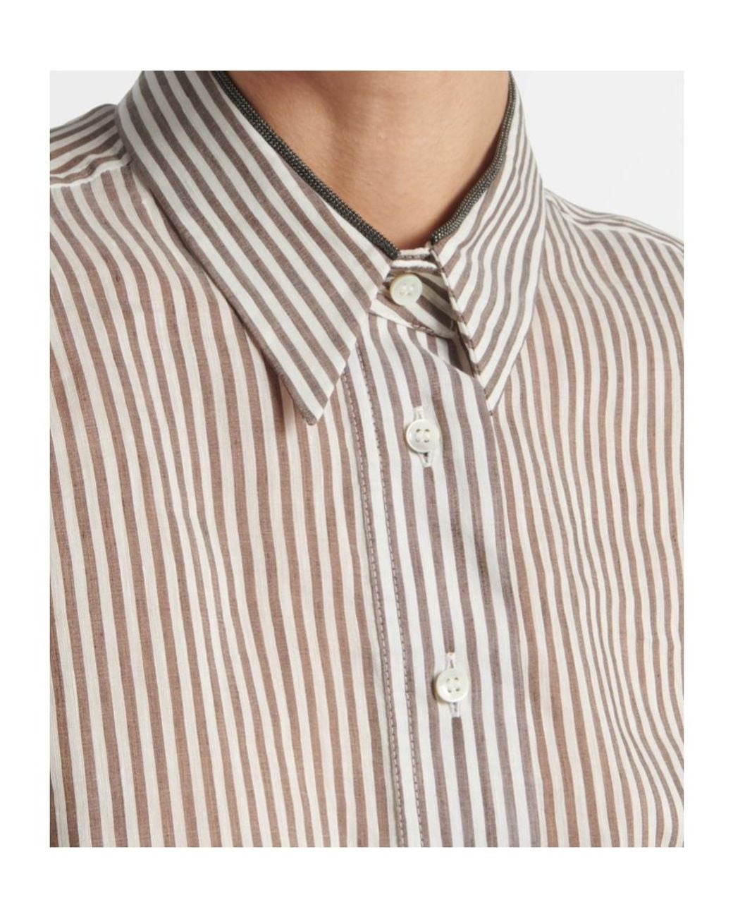 Brunello Cucinelli Multicolor Long-Sleeved Shirt