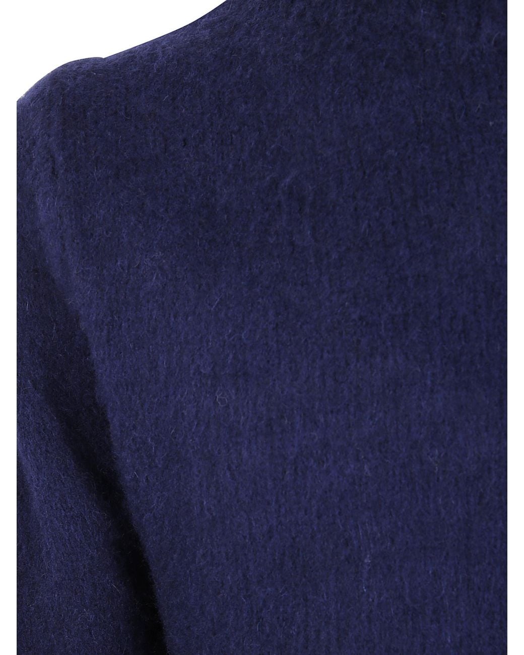 Aspesi Blue Rugged Wool Pullover Sweater for men