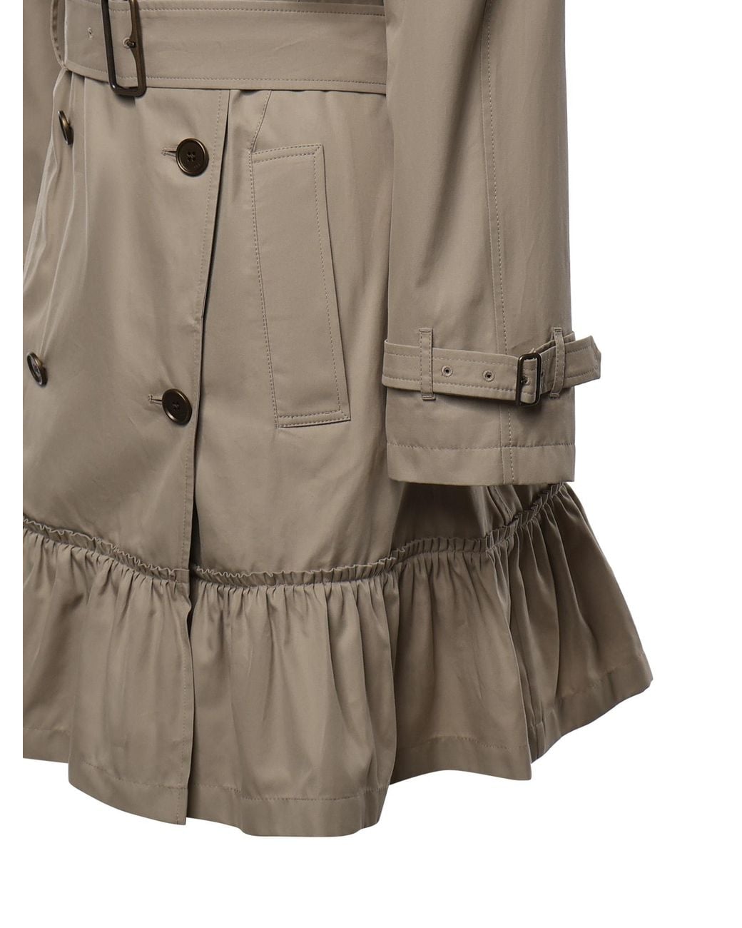 Burberry Natural Short Gabardine Tillydrine Trench Coat