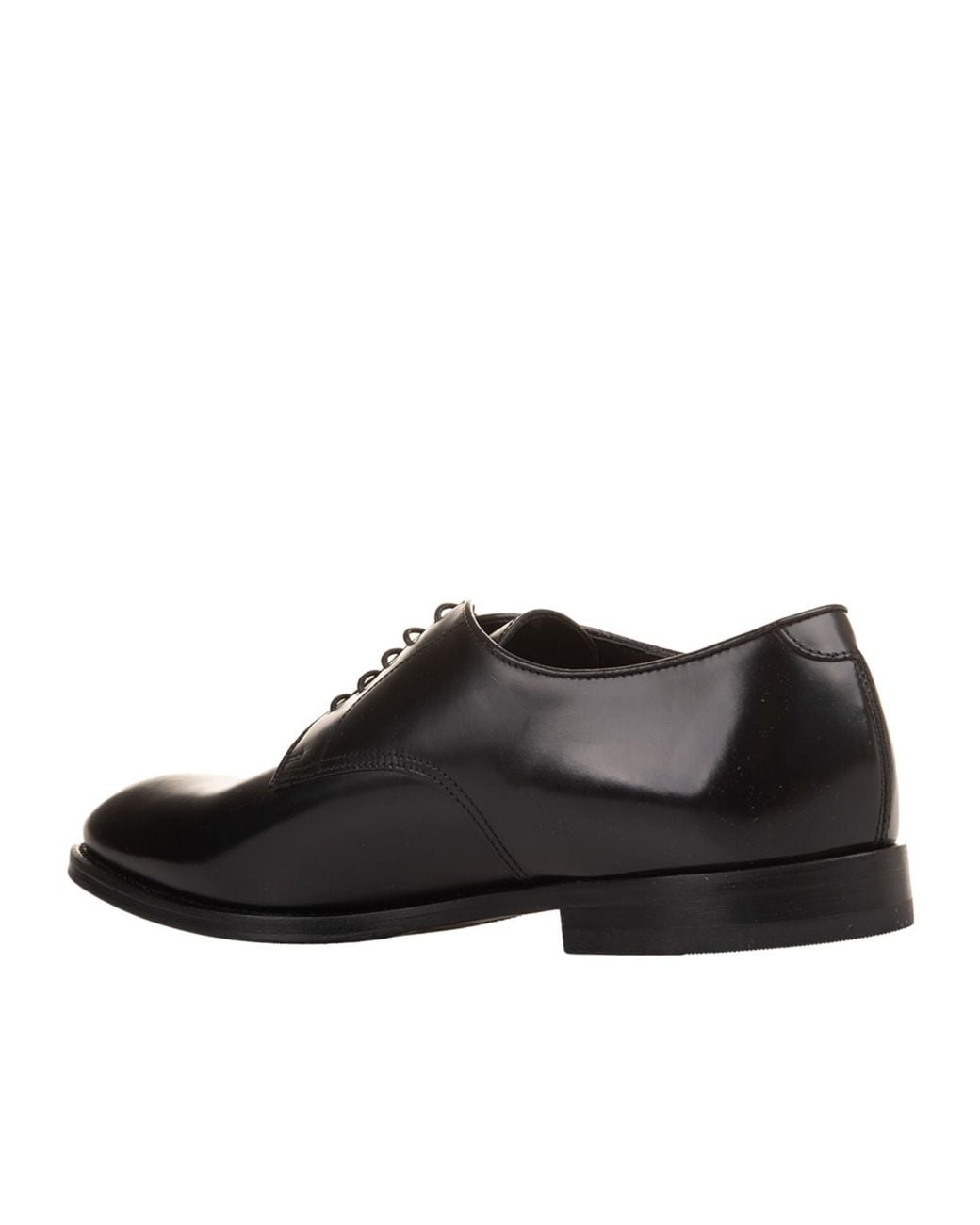 Doucal's Black Almond Toe Derby Shoes for men