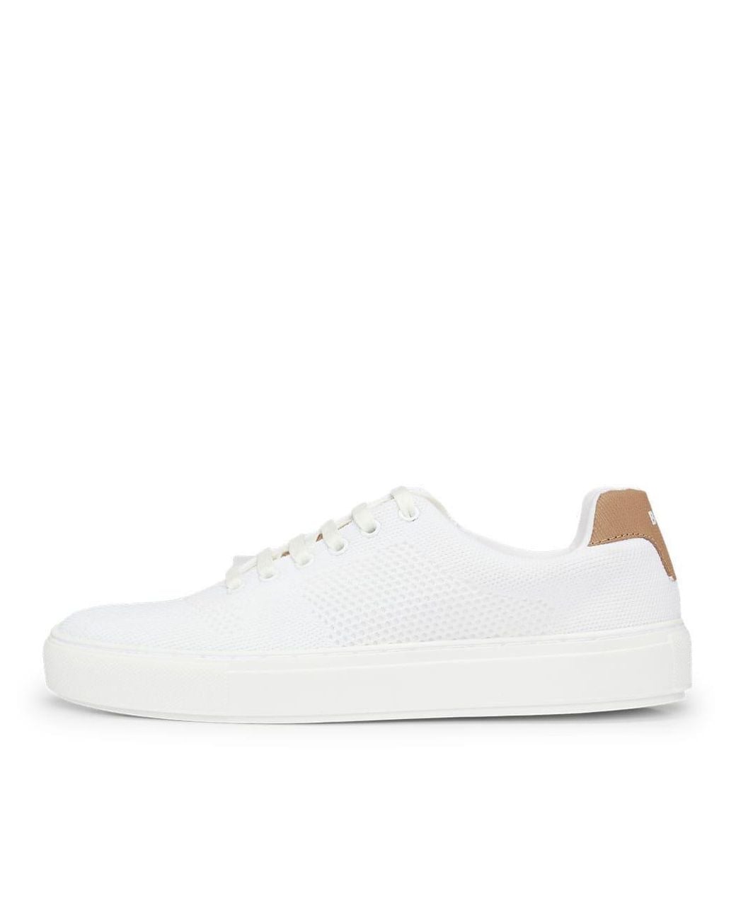 Boss White Mesh Lowtop Sneaker