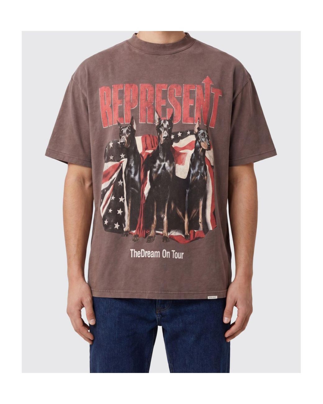 Represent Pink Dream On Tour Crew Neck T-Shirt for men