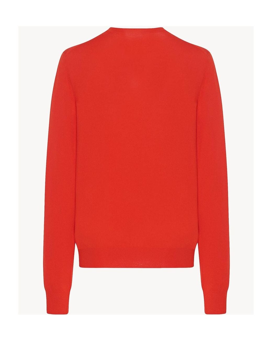 The Row Red Haius V-Neck Knitted Jumper
