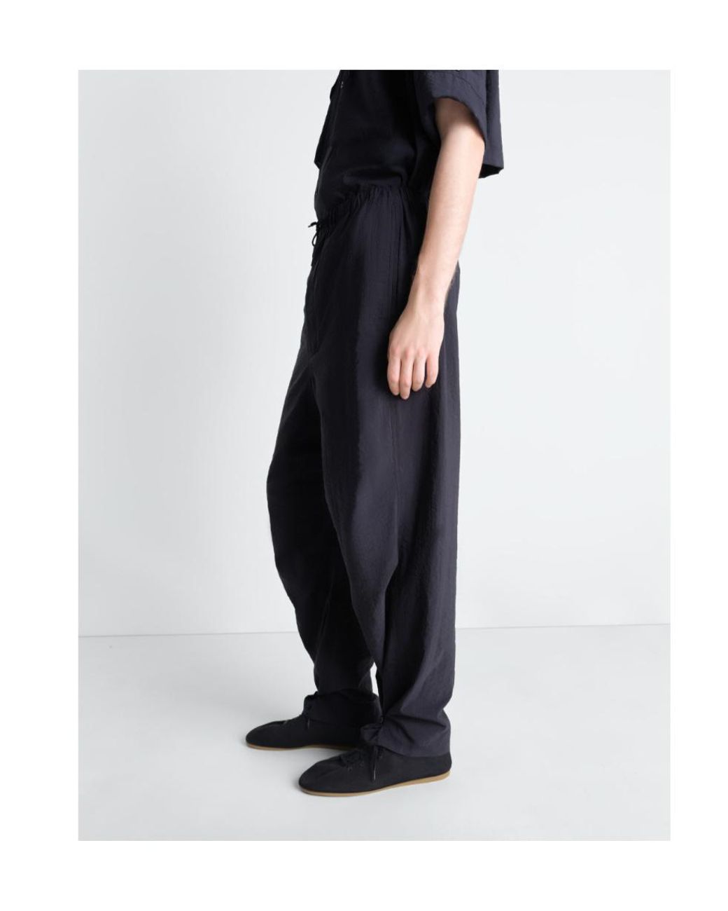 Lemaire Blue Parachute Pants for men