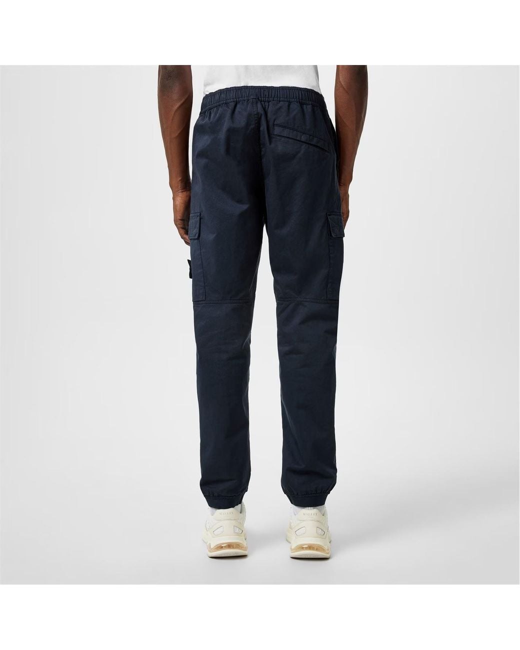 Stone Island Blue Raso Cargo Trousers for men