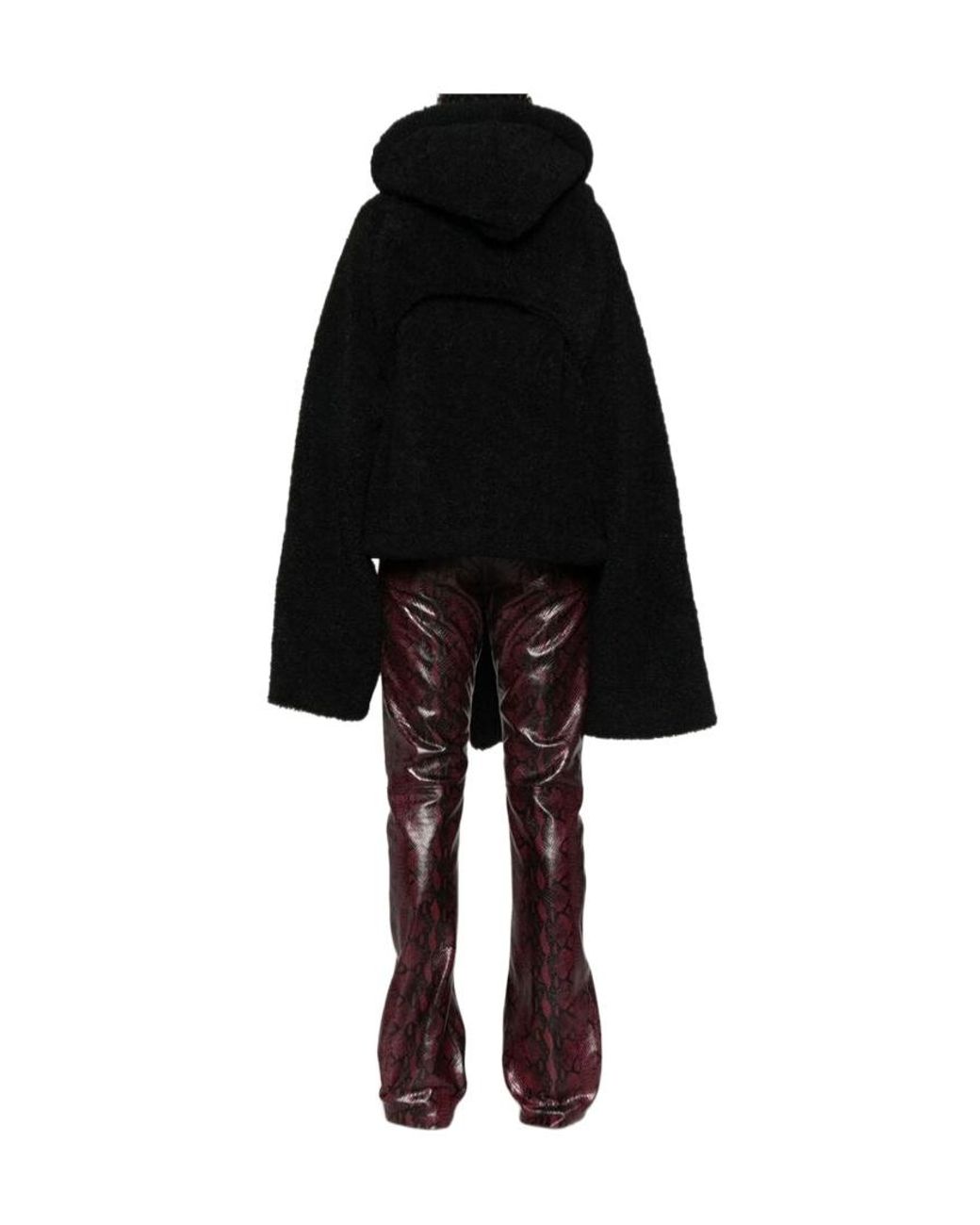 OTTOLINGER Black Hooded Short Coat