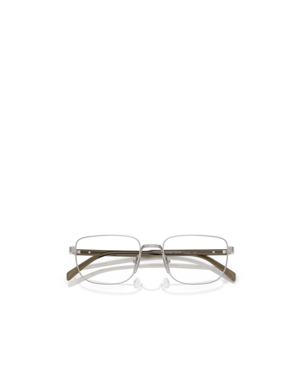 Prada Natural Eyewear Rectangular Frame Glasses for men