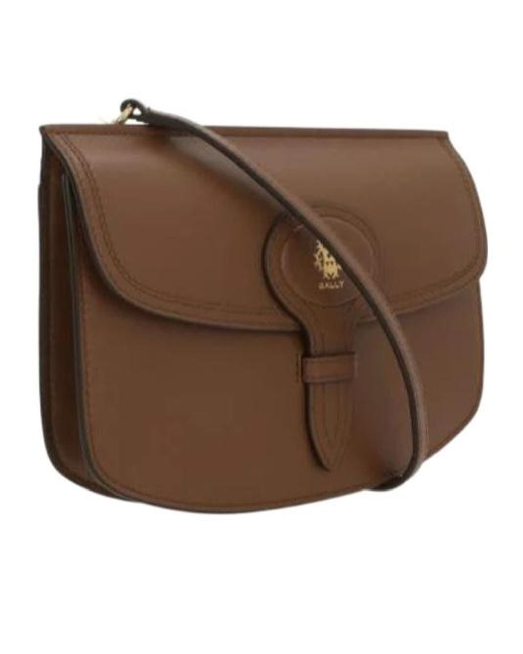 Bally Brown Flap Shoulder Bag