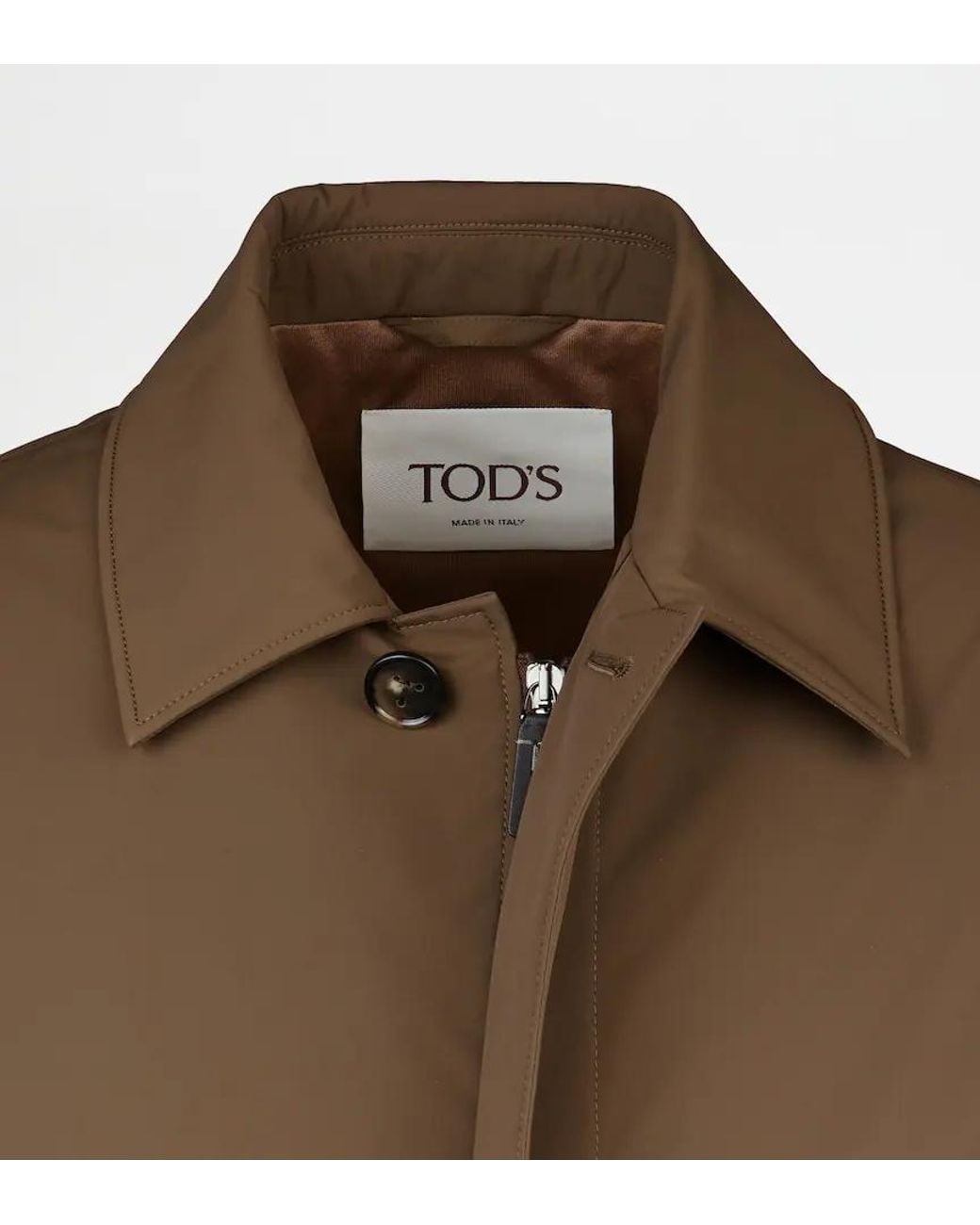 Tod's Brown Long-Sleeved Coat for men