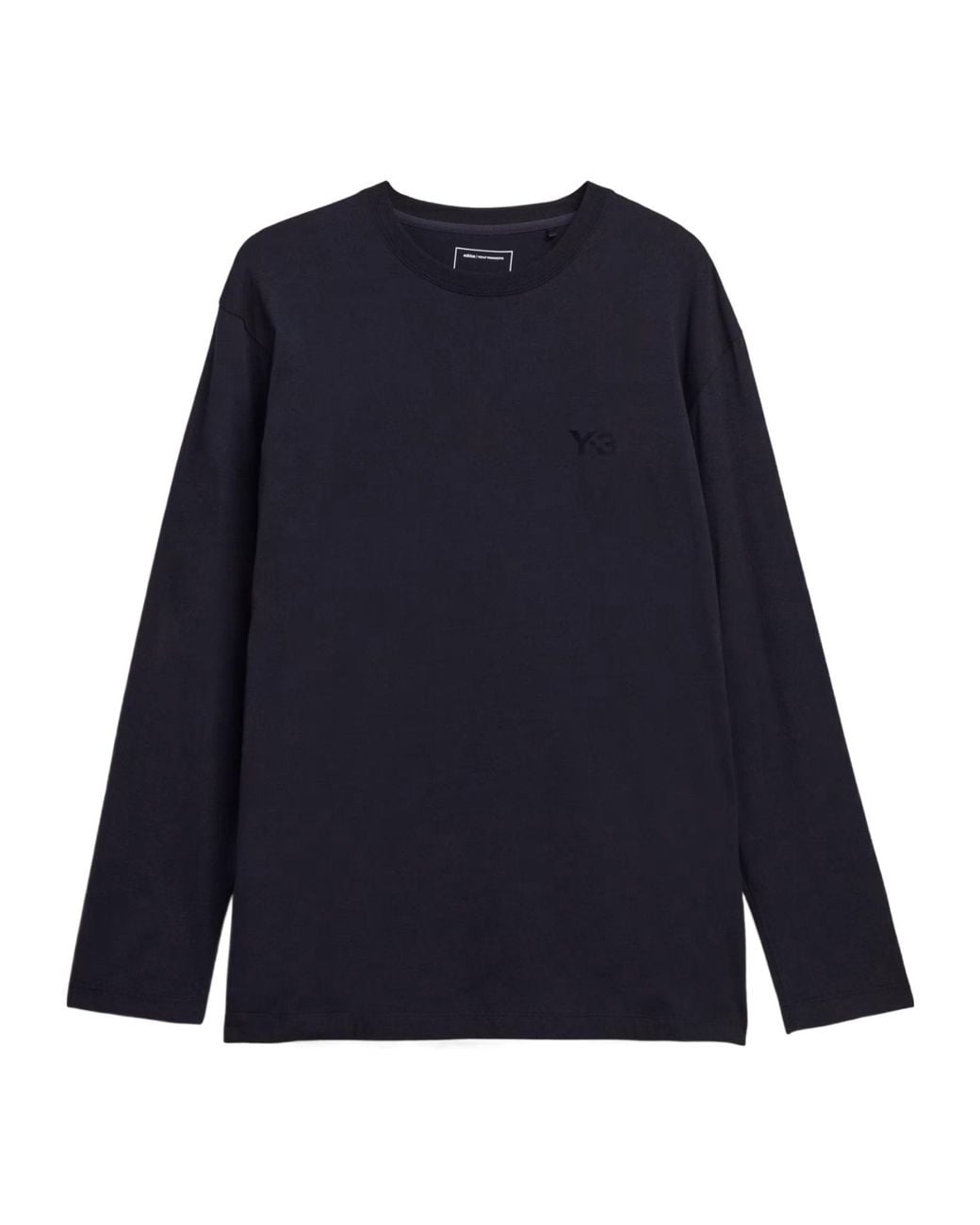 Y-3 Blue Logo Printed Crewneck T-Shirt for men