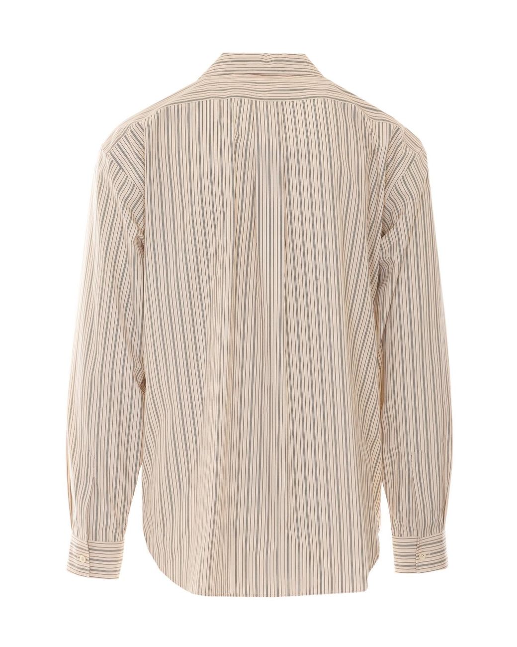 The Row White Vanja Striped Shirt for men