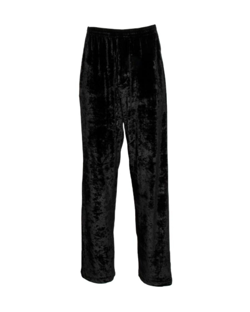 Balenciaga Black Elastic Waist Casual Pants for men