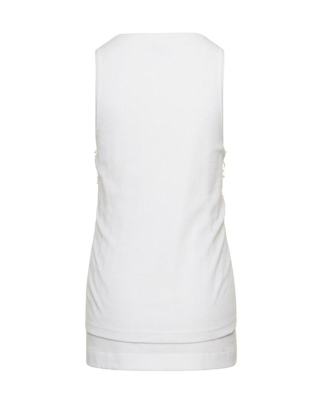 Bottega Veneta White Jersey Top
