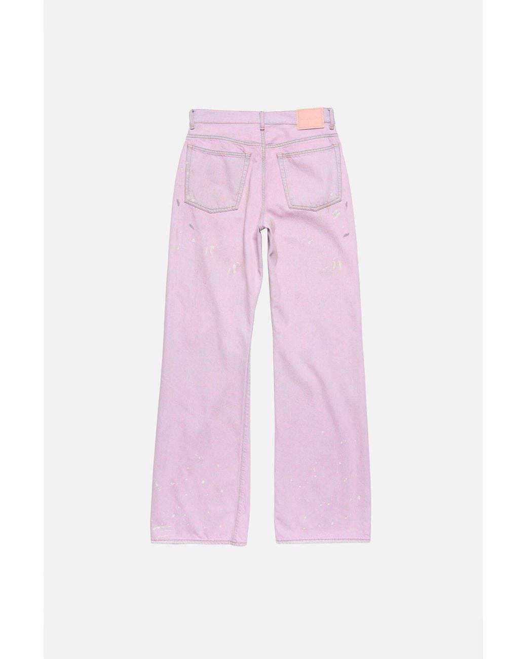 Acne Pink Belt Loop Jeans