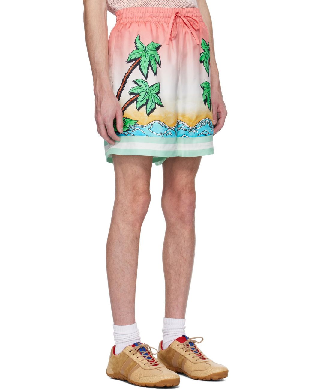 Casablanca Green Tennis Club Shorts for men