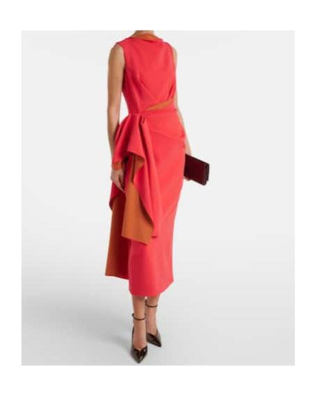 Roksanda Red Calatrava Crêpe Midi Dress