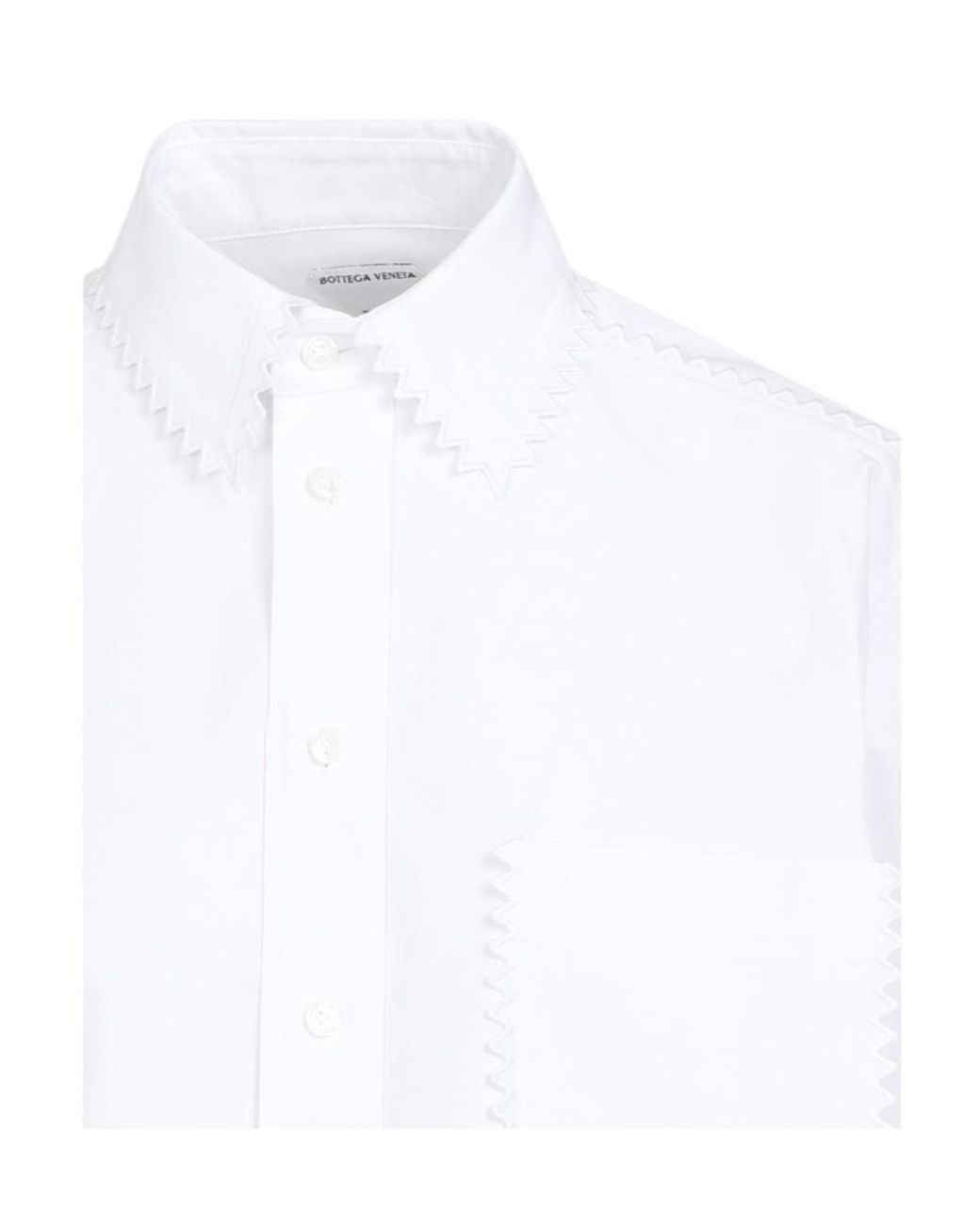 Bottega Veneta White Long Sleeved Buttoned Shirt