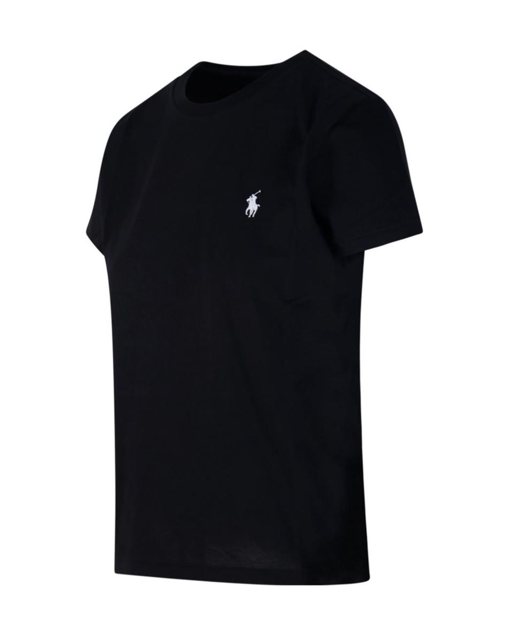 Polo Ralph Lauren Black Ralph Lauren Logo Crew-Neck T-Shirt