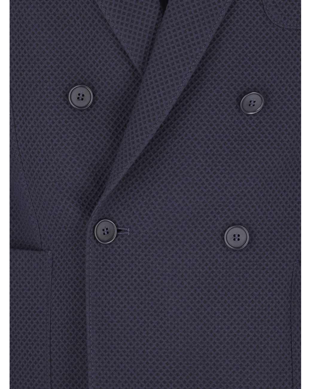 Giorgio Armani Blue Double-Breasted Jacket for men