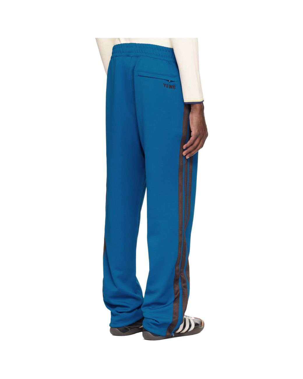 Wales Bonner Blue X Y-3 Collaboration Sweatpants for men