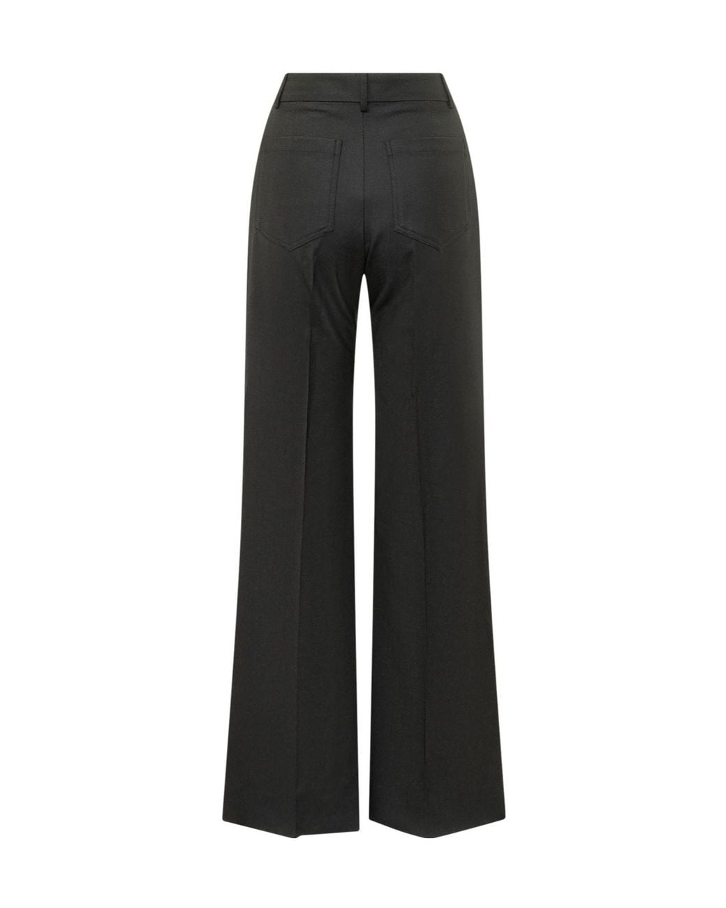 Victoria Beckham Black Alina Wide-Leg Pants