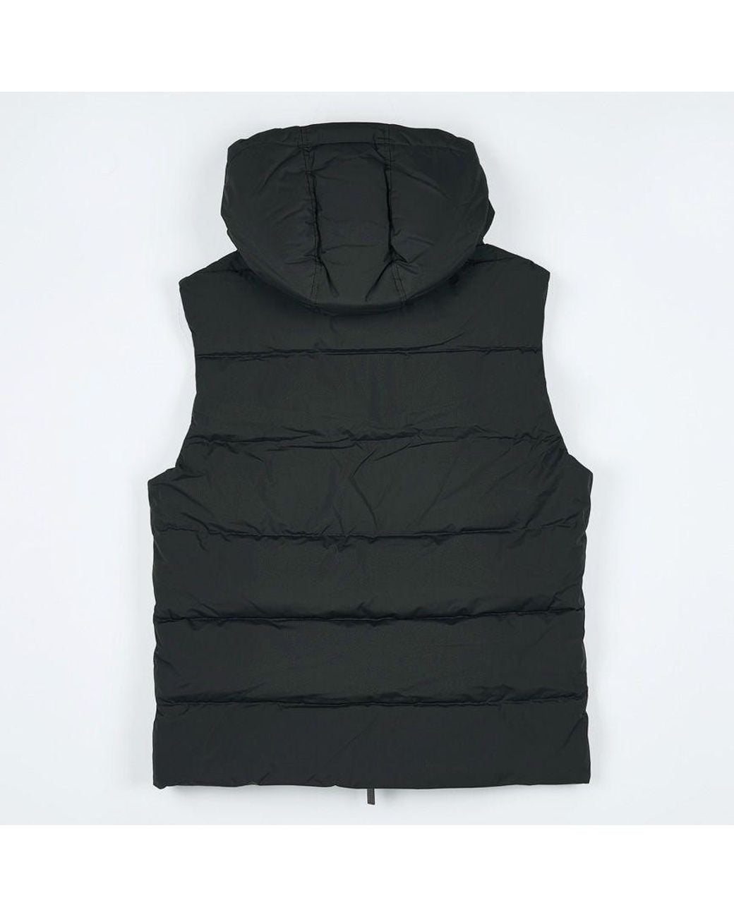 Pyrenex Black Hooded Down Vest for men
