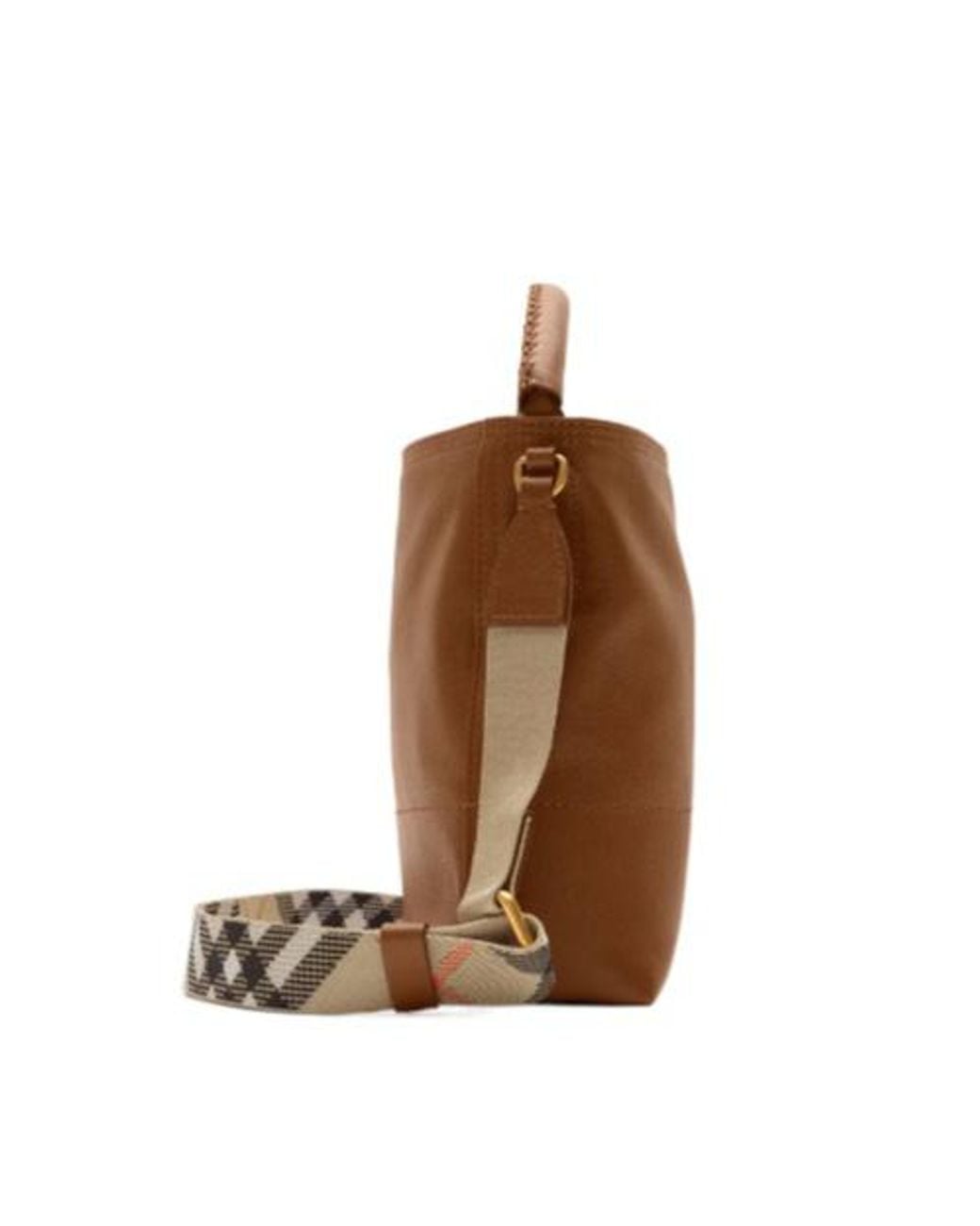Burberry Brown Mini B Clip Bucket Bag