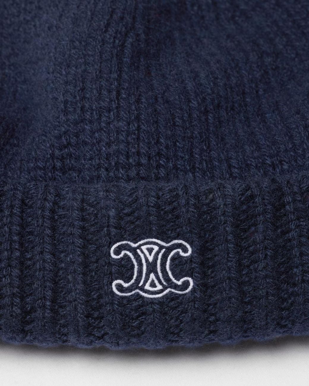 Céline Blue Knit Travel Beanie