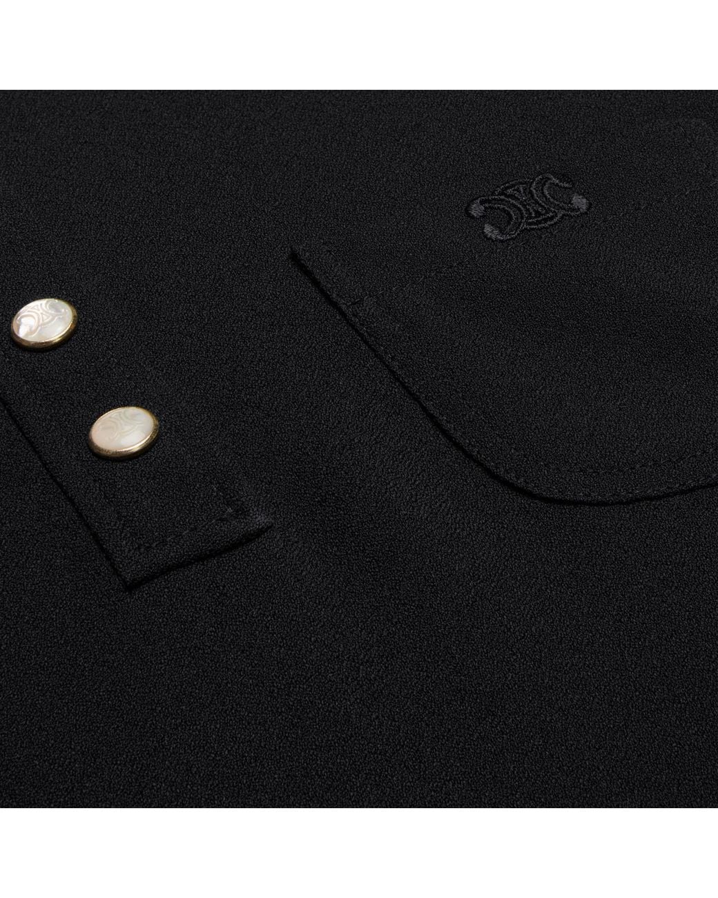 Céline Black Mini Polo Dress
