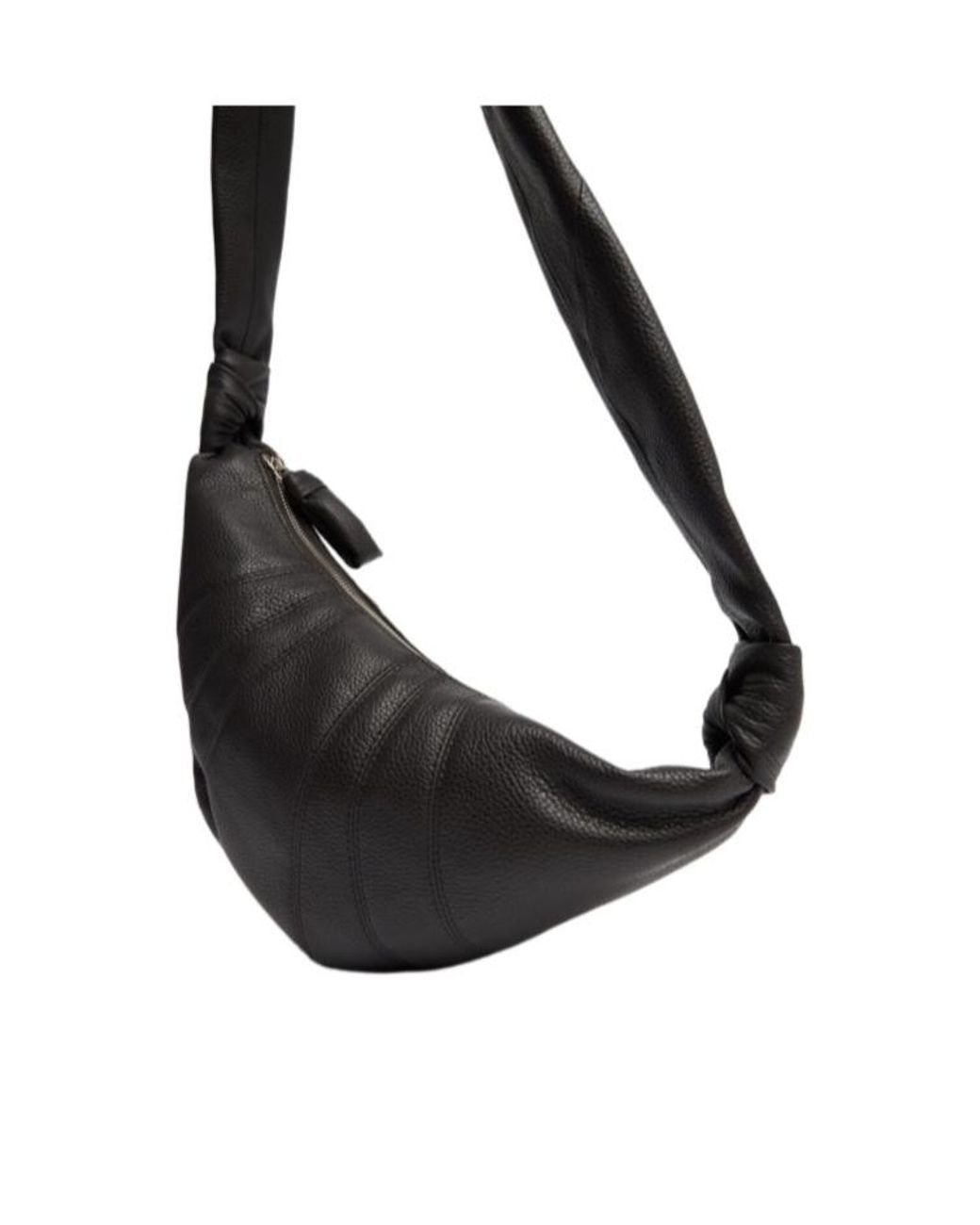 Lemaire Black Longstrap Crescent Bag for men