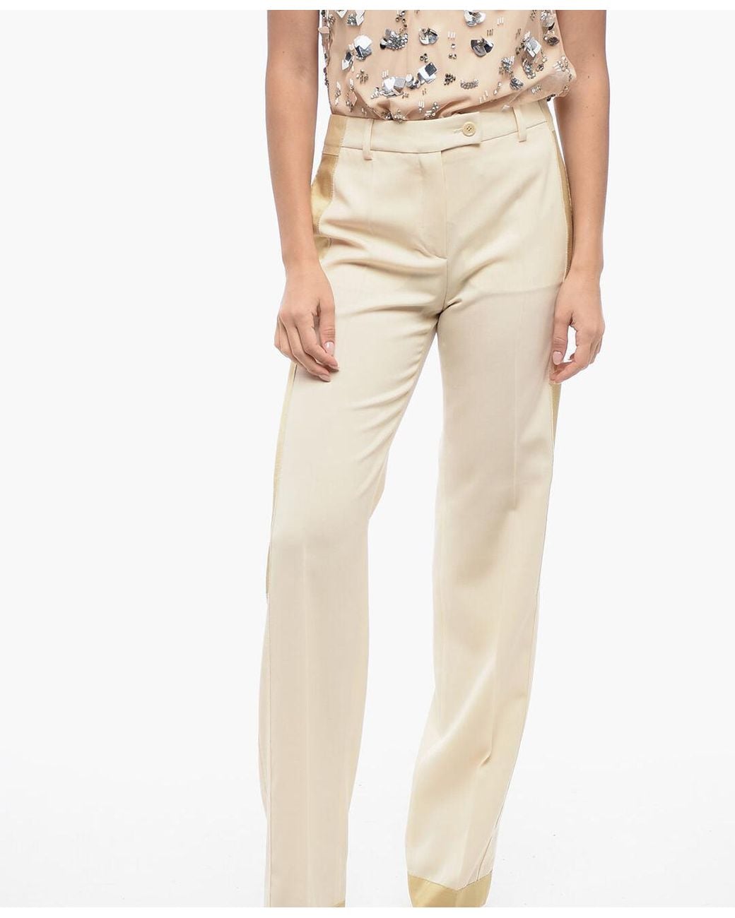 Moschino Natural Welt-Pocket Trousers