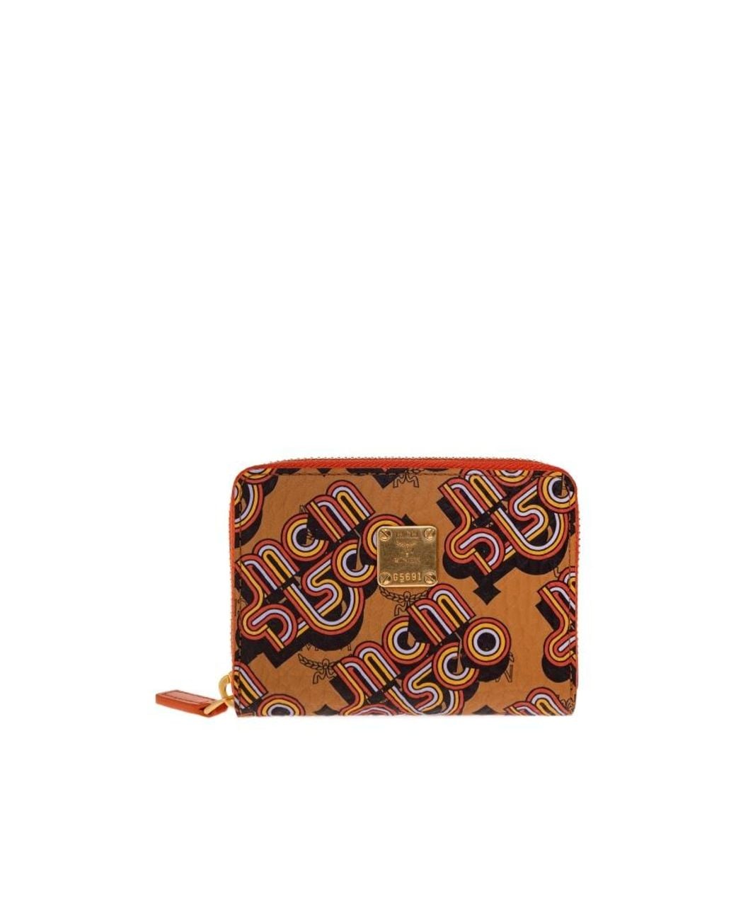 MCM Brown Zip-Around Wallet
