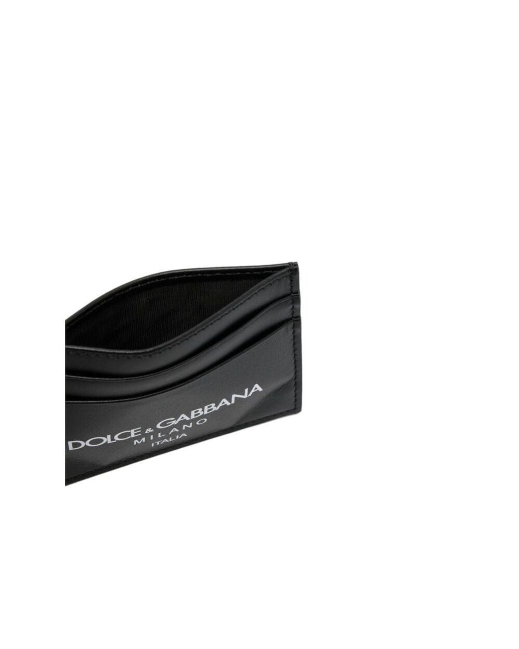 Dolce & Gabbana Black Logo Printed Cardholder for men