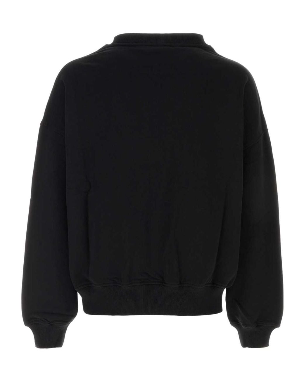 Palm Angels Black Brushed Palm Tree Sweatshirt for men