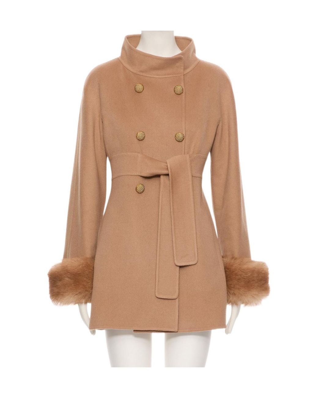 Valentino Natural Long-Sleeved Coat
